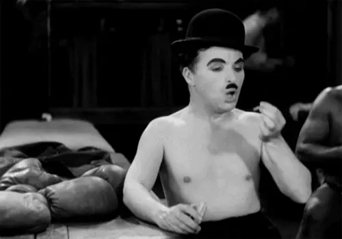 Ir-regoli tal-ħajja tal-Gran Chaplin Charlie. Fil GIFS. 22797_13