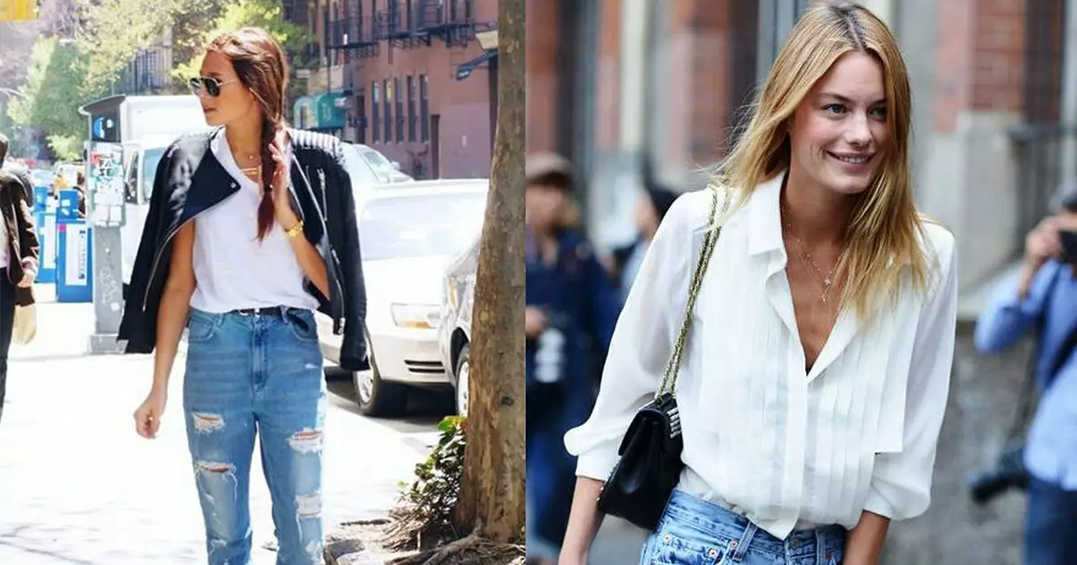 What to wear vintage "mother's" jeans from the 1990s