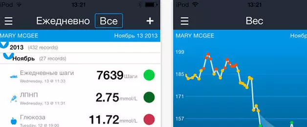 10 Heilsa og hæfni forrit á IOS / Android 34956_7