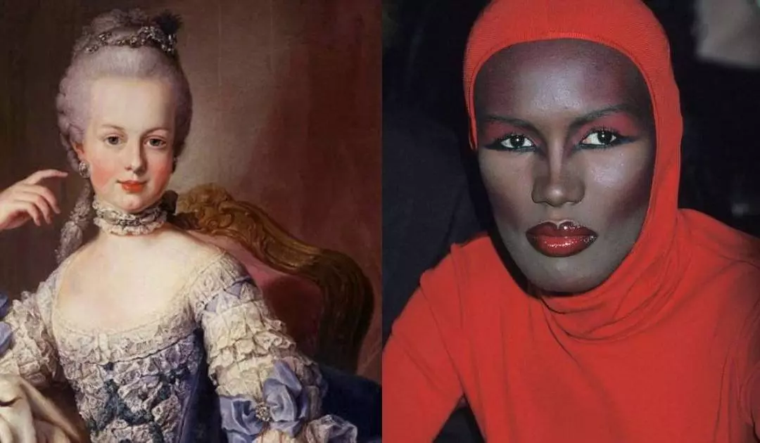 What makeup did famous beauties of the past