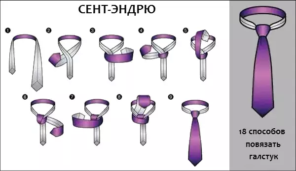 18 начина да вежете кравату једноставним и разумљивим сликама 37126_9