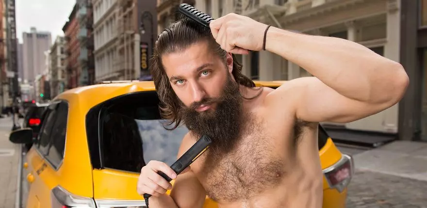 Taxi drivers of New York in the new calendar for 2018