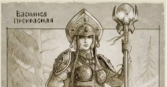 Super Heroine Ancient Russia sa estilo ng pantasiya