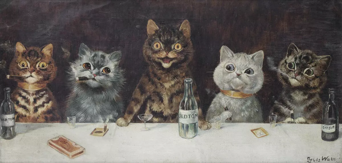 Louis_wain_The_bachelor_Party