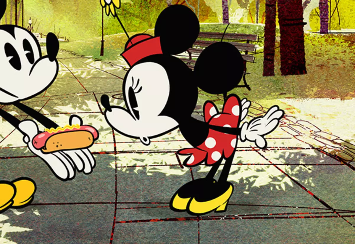 Mickey beurit, beurit Minnie