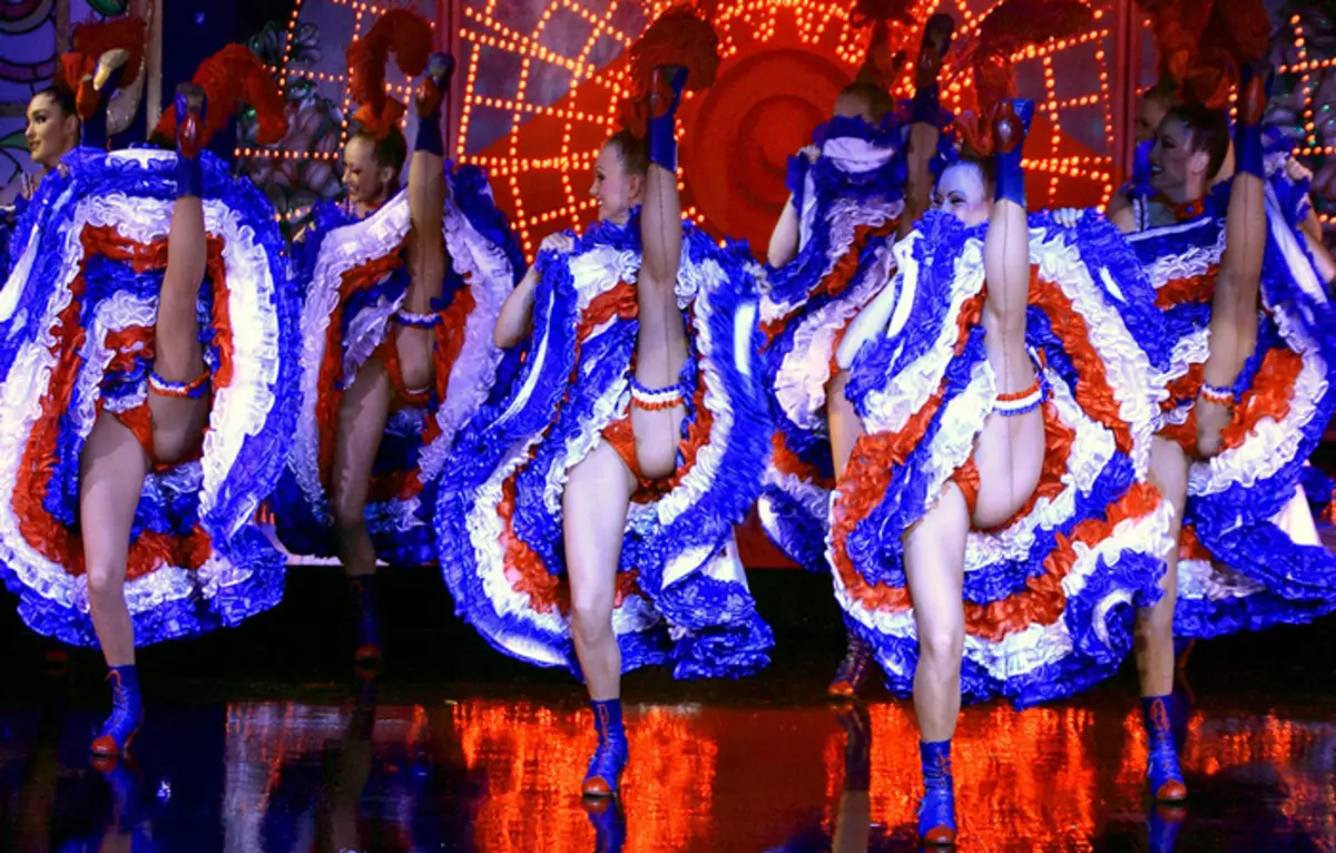 Ky top provokues: çfarë vallëzimi kërcyese cabaret moulin rouge